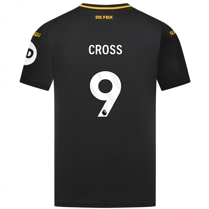 Danxen Mænd Jade Cross #9 Sort Udebane Spillertrøjer 2024/25 Trøje T-Shirt