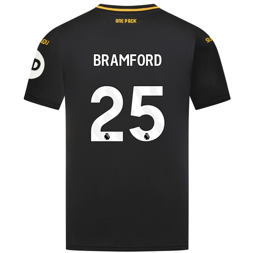 Danxen Mænd Sophie Bramford #25 Sort Udebane Spillertrøjer 2024/25 Trøje T-Shirt