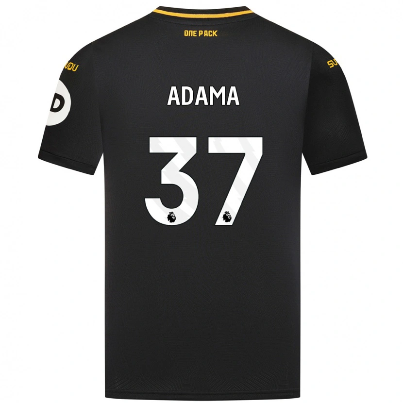 Danxen Mænd Adama Traore #37 Sort Udebane Spillertrøjer 2024/25 Trøje T-Shirt