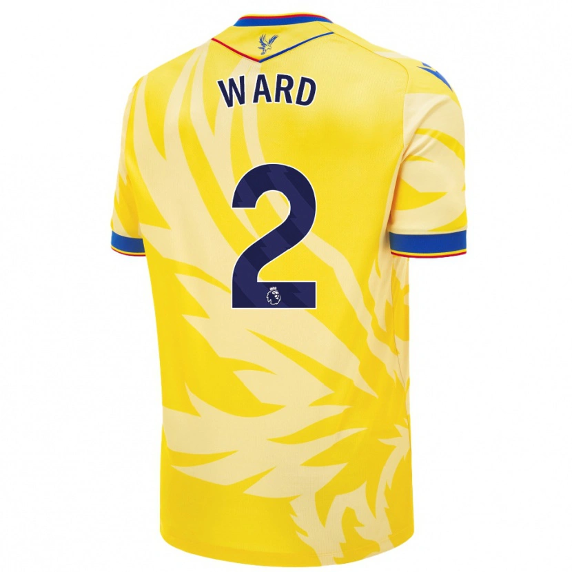 Danxen Mænd Joel Ward #2 Gul Udebane Spillertrøjer 2024/25 Trøje T-Shirt