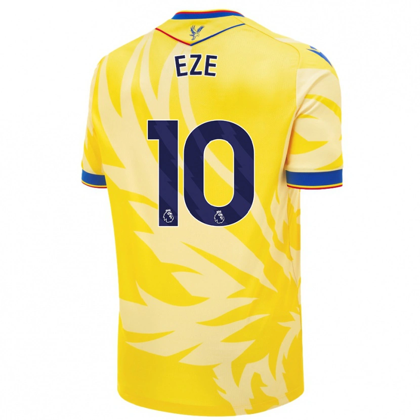 Danxen Mænd Eberechi Eze #10 Gul Udebane Spillertrøjer 2024/25 Trøje T-Shirt