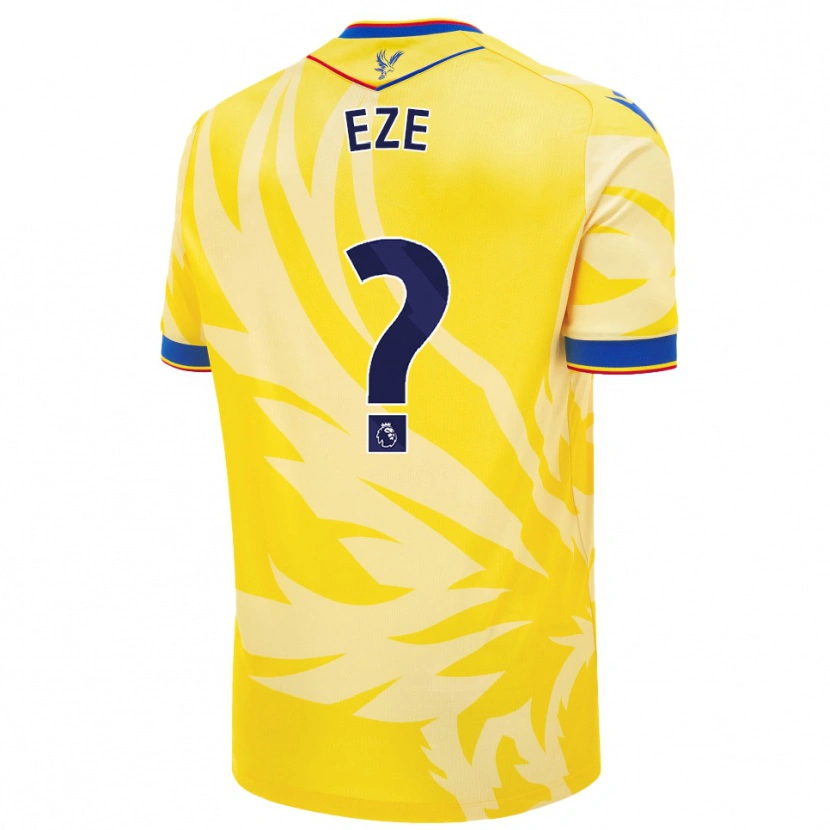Danxen Mænd Chimaechi Eze #0 Gul Udebane Spillertrøjer 2024/25 Trøje T-Shirt