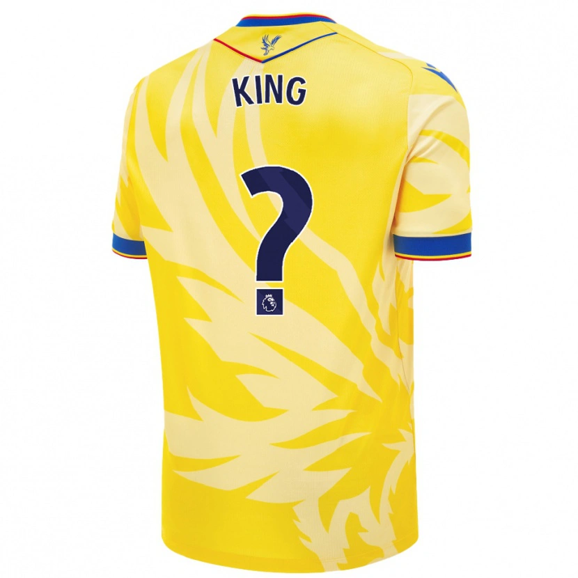 Danxen Mænd George King #0 Gul Udebane Spillertrøjer 2024/25 Trøje T-Shirt