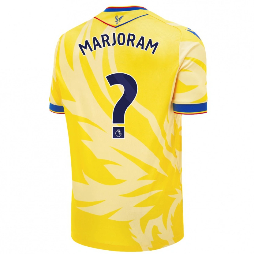 Danxen Mænd Finley Marjoram #0 Gul Udebane Spillertrøjer 2024/25 Trøje T-Shirt