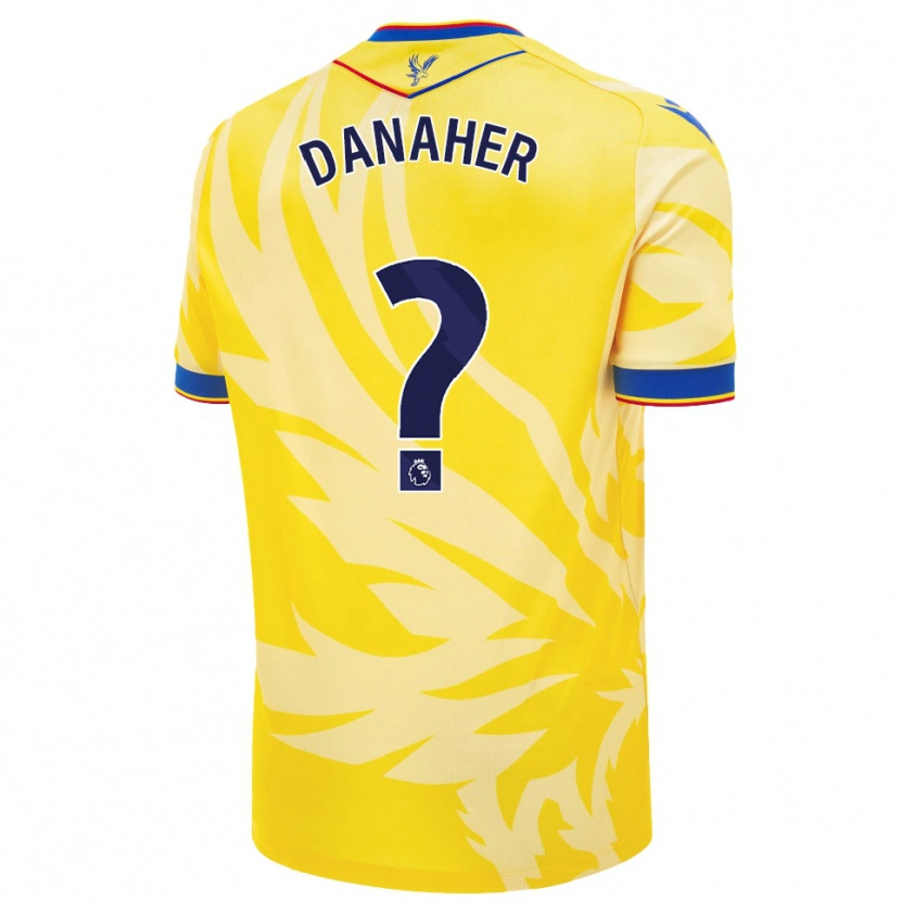 Danxen Mænd Euan Danaher #0 Gul Udebane Spillertrøjer 2024/25 Trøje T-Shirt