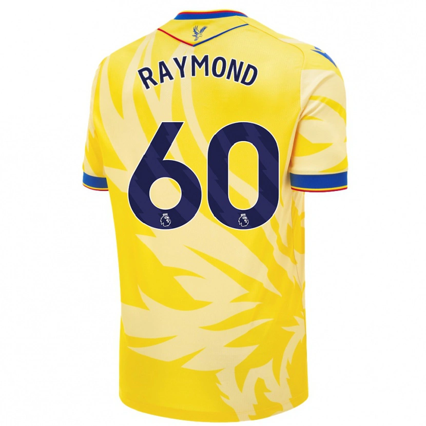 Danxen Mænd Jadan Raymond #60 Gul Udebane Spillertrøjer 2024/25 Trøje T-Shirt