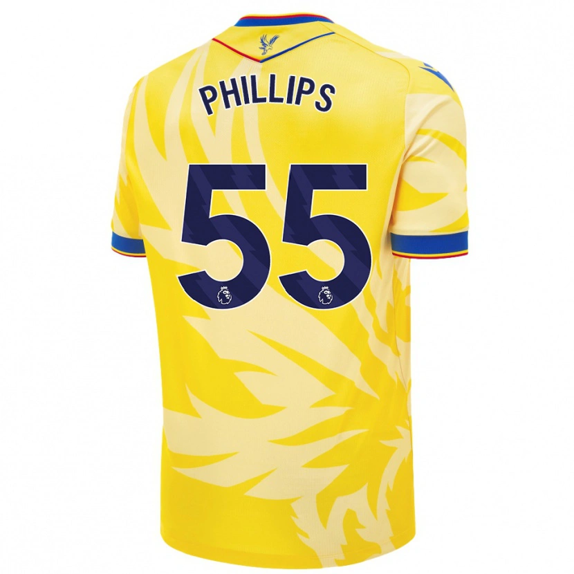 Danxen Mænd Killian Phillips #55 Gul Udebane Spillertrøjer 2024/25 Trøje T-Shirt