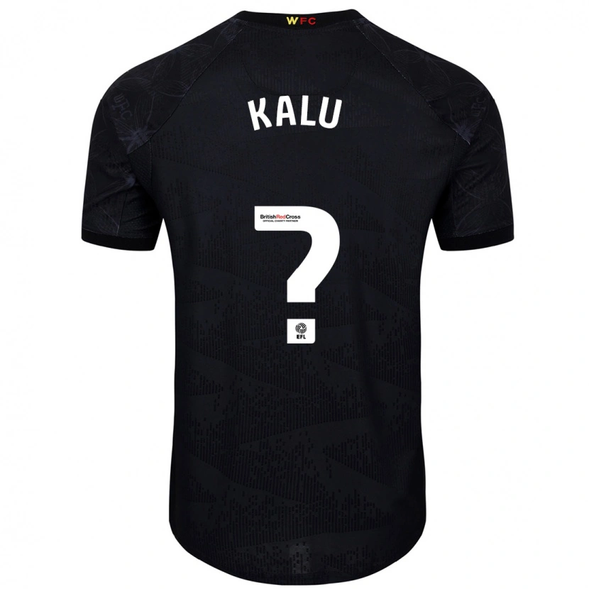 Danxen Mænd Samuel Kalu #0 Sort Hvid Udebane Spillertrøjer 2024/25 Trøje T-Shirt