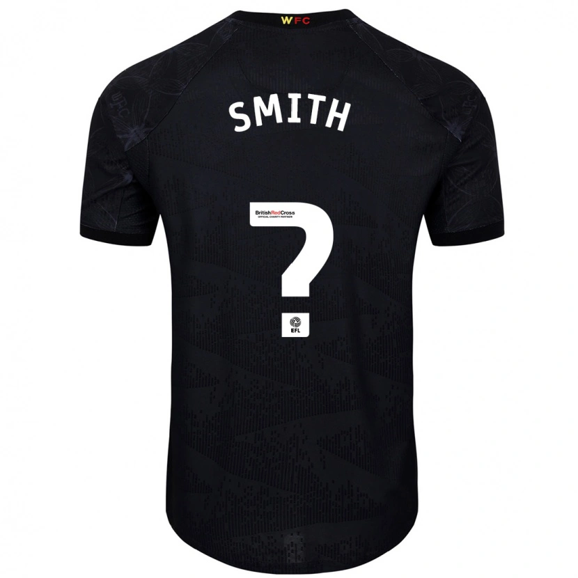 Danxen Mænd Max Smith #0 Sort Hvid Udebane Spillertrøjer 2024/25 Trøje T-Shirt