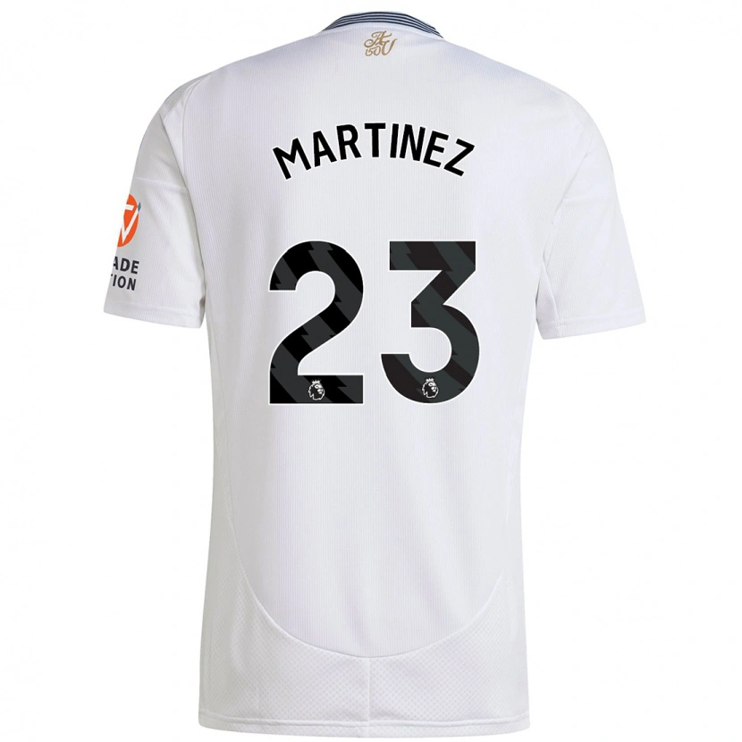 Danxen Mænd Emiliano Martínez #23 Hvid Udebane Spillertrøjer 2024/25 Trøje T-Shirt