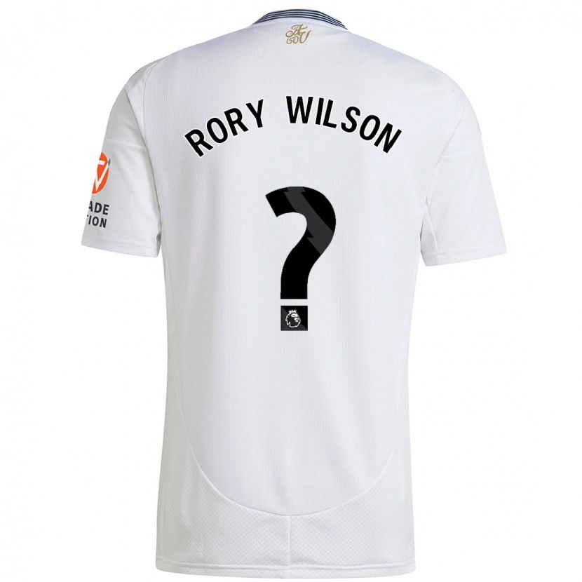 Danxen Mænd Rory Wilson #0 Hvid Udebane Spillertrøjer 2024/25 Trøje T-Shirt
