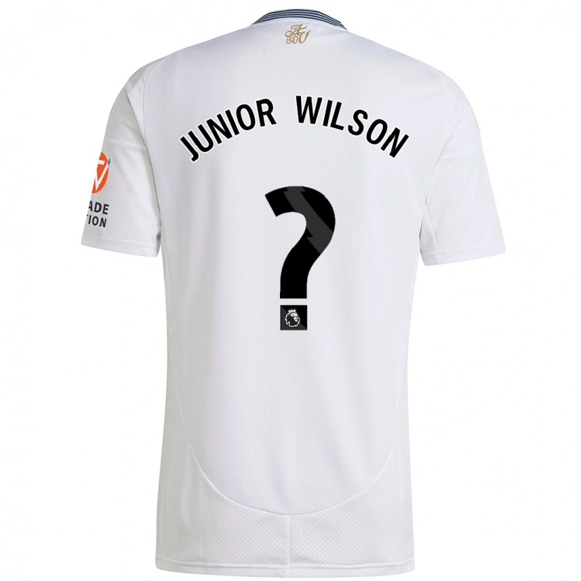 Danxen Mænd Junior Wilson #0 Hvid Udebane Spillertrøjer 2024/25 Trøje T-Shirt