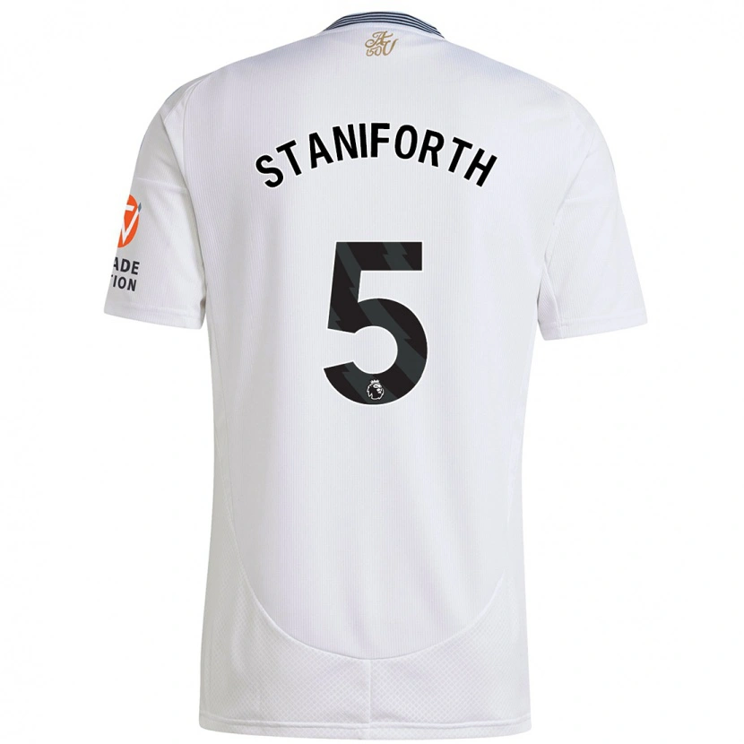 Danxen Mænd Lucy Staniforth #5 Hvid Udebane Spillertrøjer 2024/25 Trøje T-Shirt