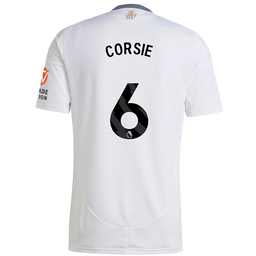 Danxen Mænd Rachel Corsie #6 Hvid Udebane Spillertrøjer 2024/25 Trøje T-Shirt