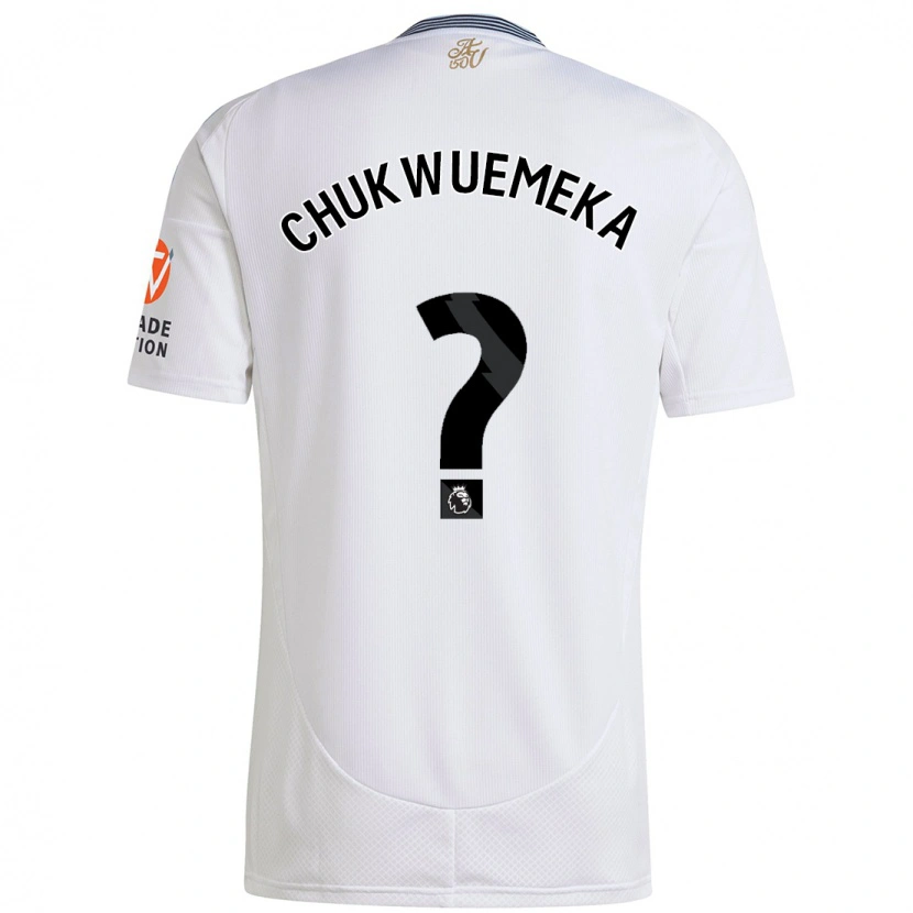 Danxen Mænd Caleb Chukwuemeka #0 Hvid Udebane Spillertrøjer 2024/25 Trøje T-Shirt