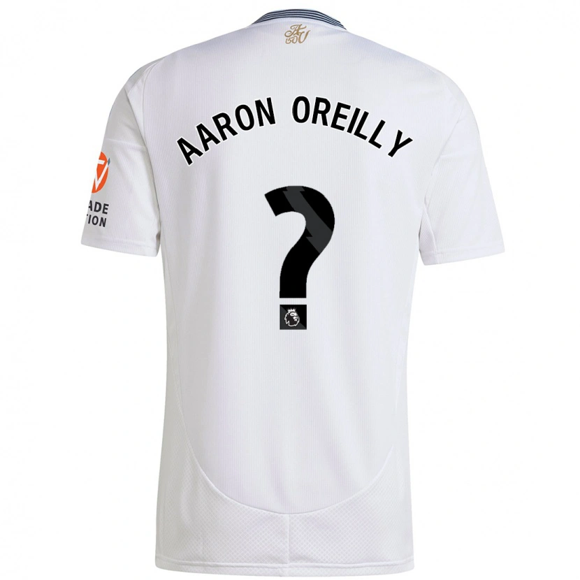 Danxen Mænd Aaron Oreilly #0 Hvid Udebane Spillertrøjer 2024/25 Trøje T-Shirt