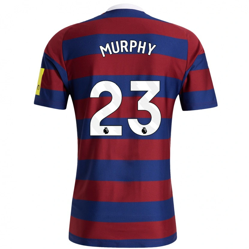 Danxen Mænd Jacob Murphy #23 Bordeaux Marineblå Udebane Spillertrøjer 2024/25 Trøje T-Shirt
