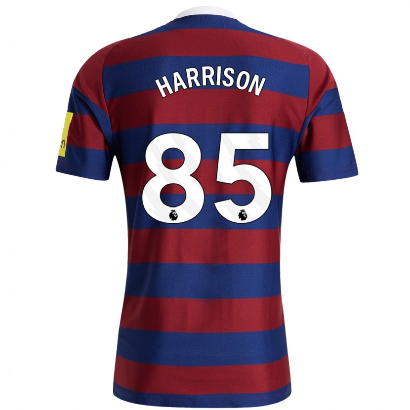 Danxen Mænd Adam Harrison #85 Bordeaux Marineblå Udebane Spillertrøjer 2024/25 Trøje T-Shirt