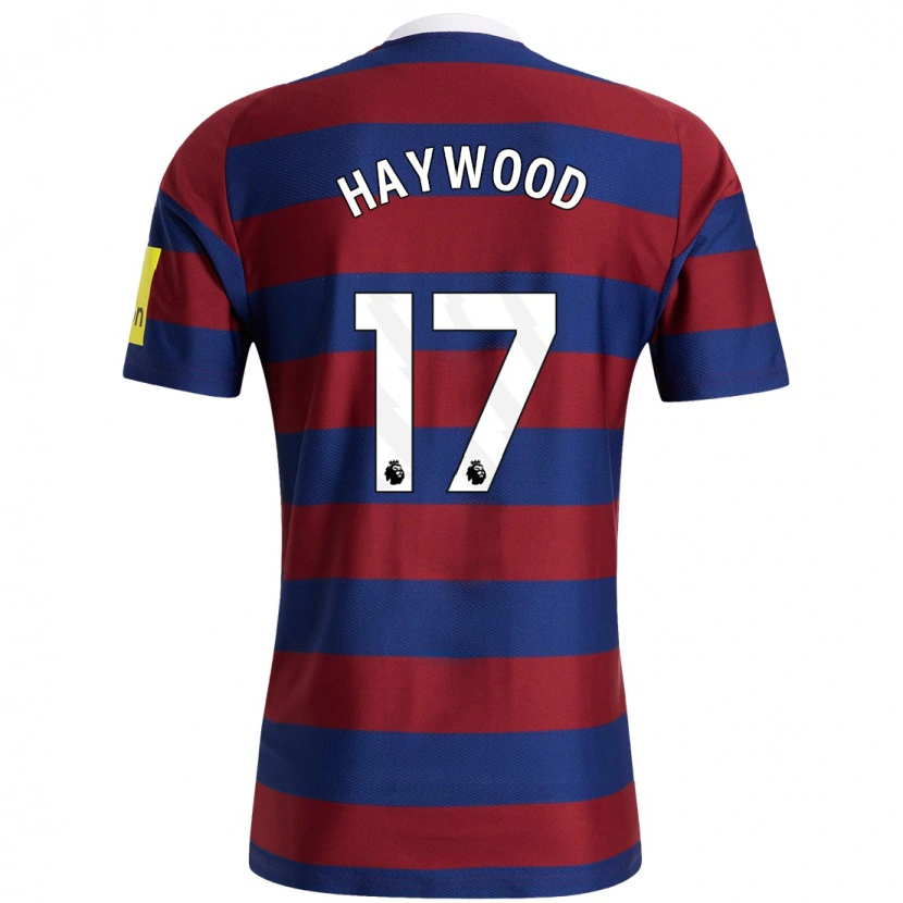 Danxen Mænd Sophie Haywood #17 Bordeaux Marineblå Udebane Spillertrøjer 2024/25 Trøje T-Shirt