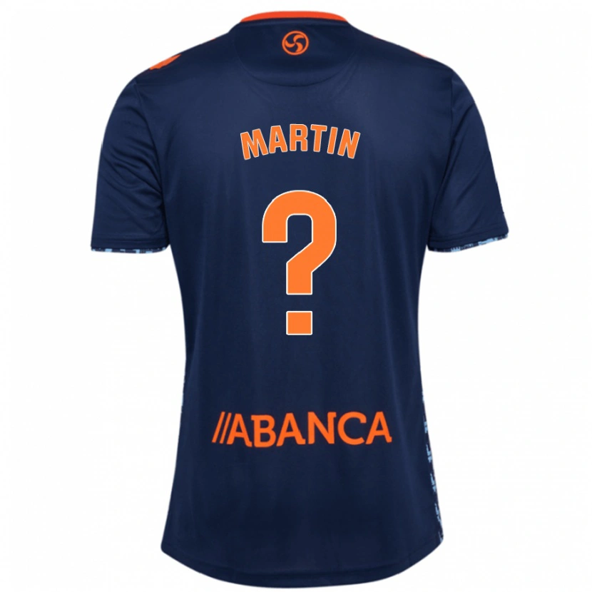 Danxen Mænd Pablo Martín #0 Marineblå Udebane Spillertrøjer 2024/25 Trøje T-Shirt