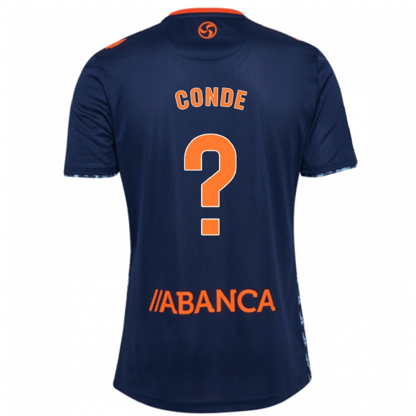 Danxen Mænd Miguel Conde #0 Marineblå Udebane Spillertrøjer 2024/25 Trøje T-Shirt