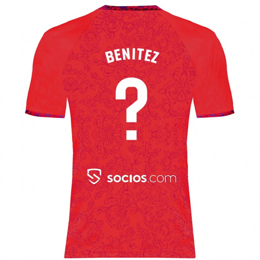 Danxen Mænd Emilio Benítez #0 Rød Udebane Spillertrøjer 2024/25 Trøje T-Shirt