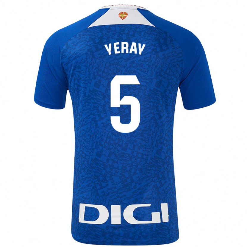 Danxen Mænd Yeray Álvarez #5 Kongeblå Udebane Spillertrøjer 2024/25 Trøje T-Shirt