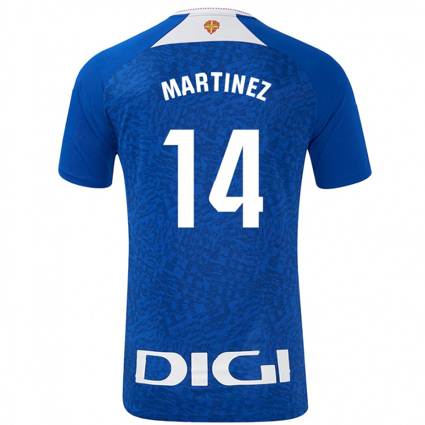Danxen Mænd Pablo Martínez #14 Kongeblå Udebane Spillertrøjer 2024/25 Trøje T-Shirt