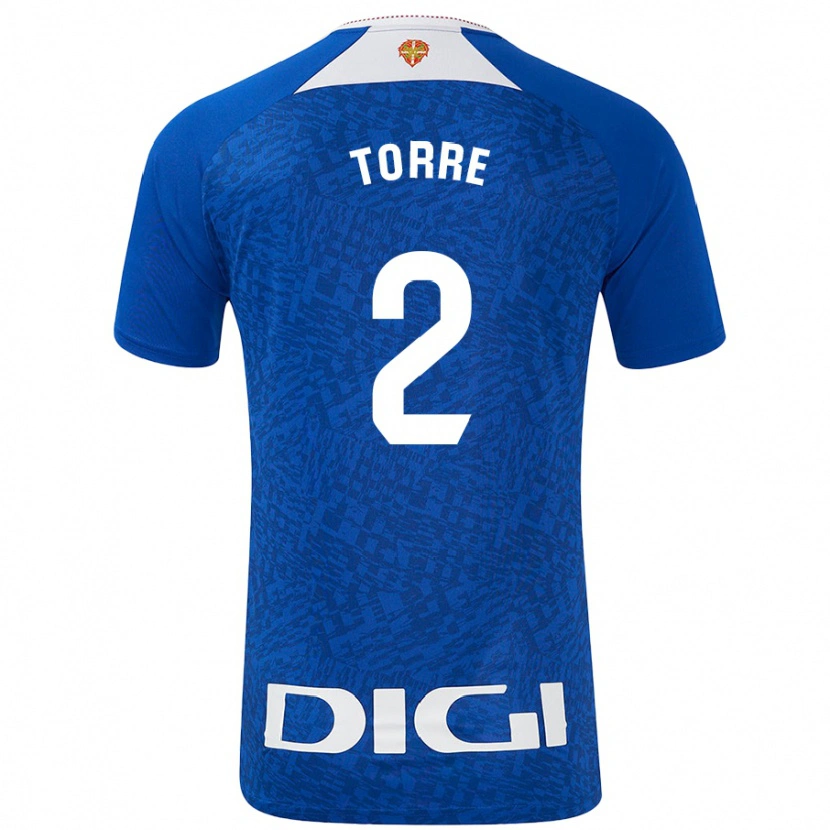 Danxen Mænd Maddi Torre #2 Kongeblå Udebane Spillertrøjer 2024/25 Trøje T-Shirt