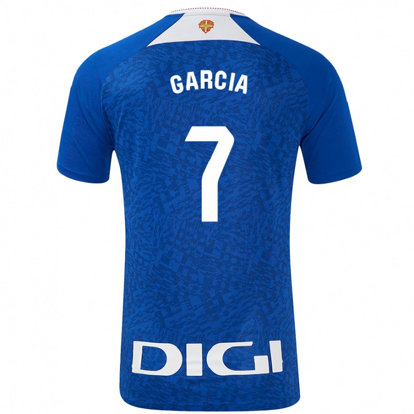 Danxen Mænd Nahikari García #7 Kongeblå Udebane Spillertrøjer 2024/25 Trøje T-Shirt