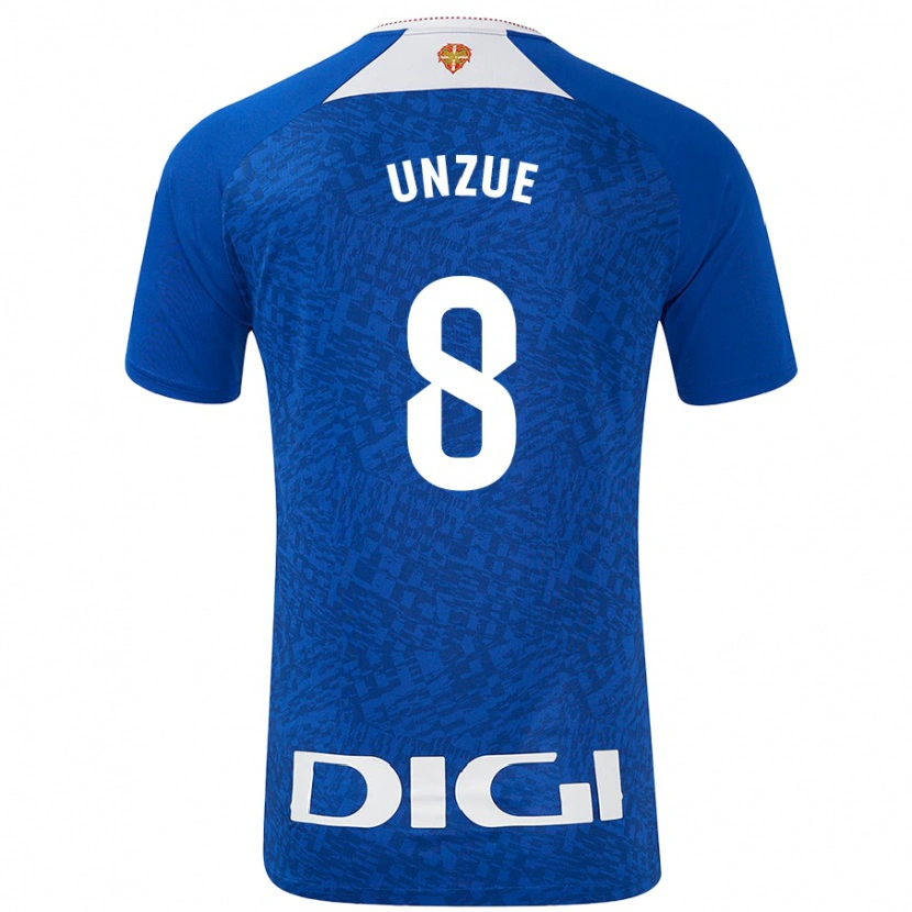 Danxen Mænd Marta Unzué #8 Kongeblå Udebane Spillertrøjer 2024/25 Trøje T-Shirt