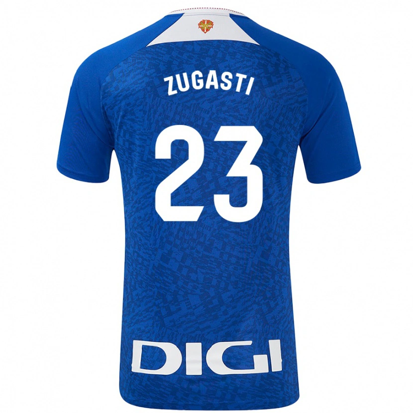 Danxen Mænd Patricia Zugasti #23 Kongeblå Udebane Spillertrøjer 2024/25 Trøje T-Shirt
