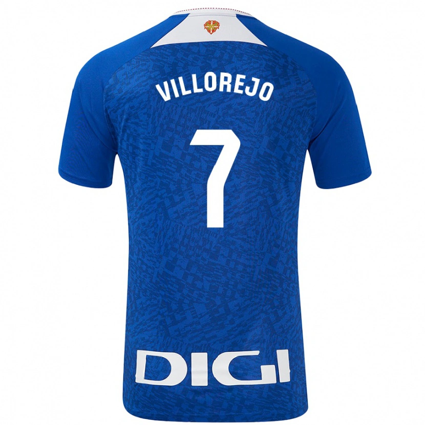 Danxen Mænd Ardaitz Villorejo #7 Kongeblå Udebane Spillertrøjer 2024/25 Trøje T-Shirt