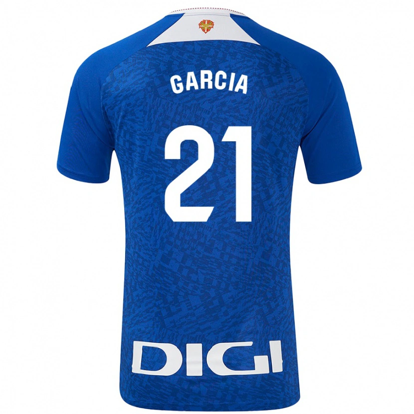 Danxen Mænd Beñat García #21 Kongeblå Udebane Spillertrøjer 2024/25 Trøje T-Shirt