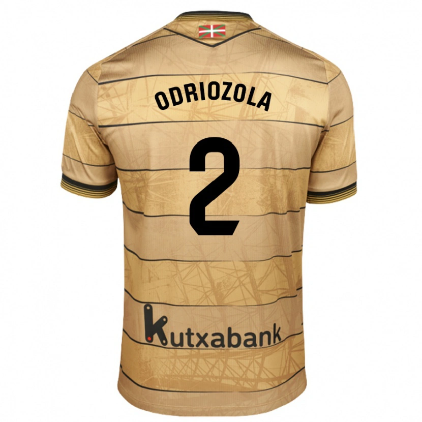 Danxen Mænd Álvaro Odriozola #2 Brun Udebane Spillertrøjer 2024/25 Trøje T-Shirt