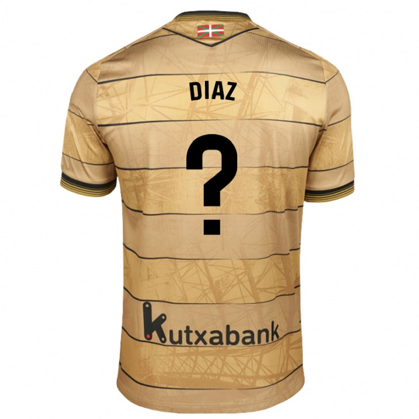 Danxen Mænd Dani Díaz #0 Brun Udebane Spillertrøjer 2024/25 Trøje T-Shirt