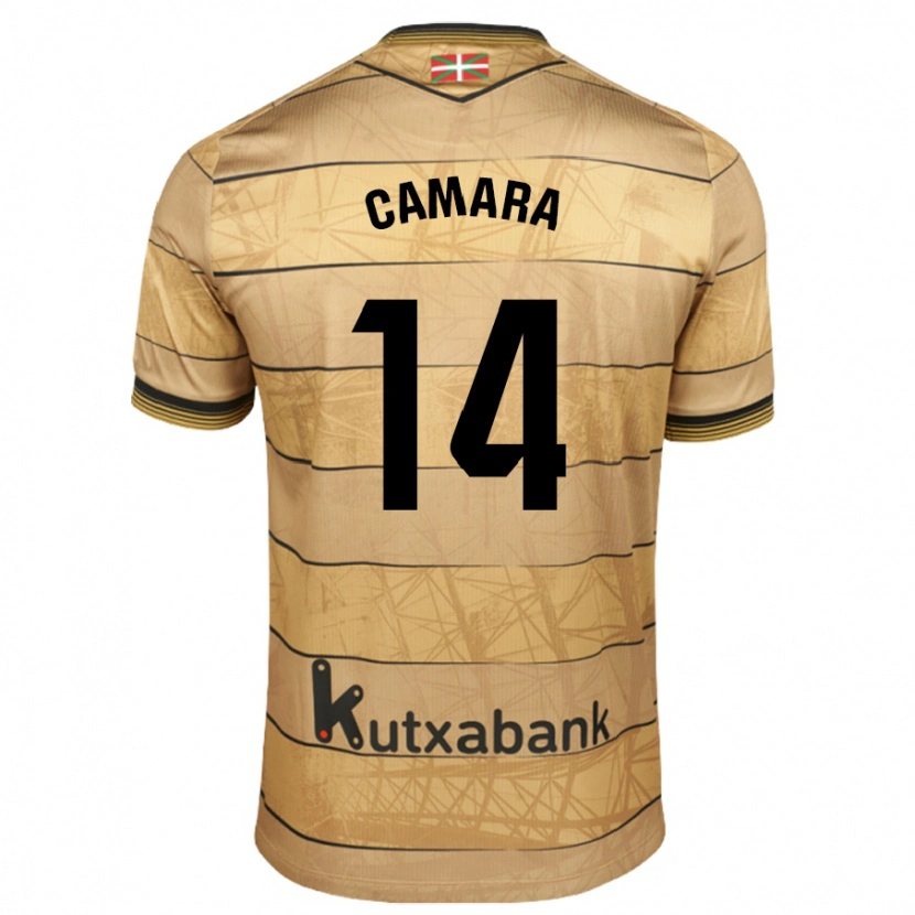 Danxen Mænd Ibra Cámara #14 Brun Udebane Spillertrøjer 2024/25 Trøje T-Shirt