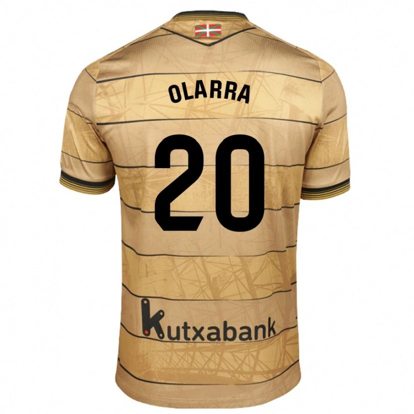 Danxen Mænd Aimar Olarra #20 Brun Udebane Spillertrøjer 2024/25 Trøje T-Shirt