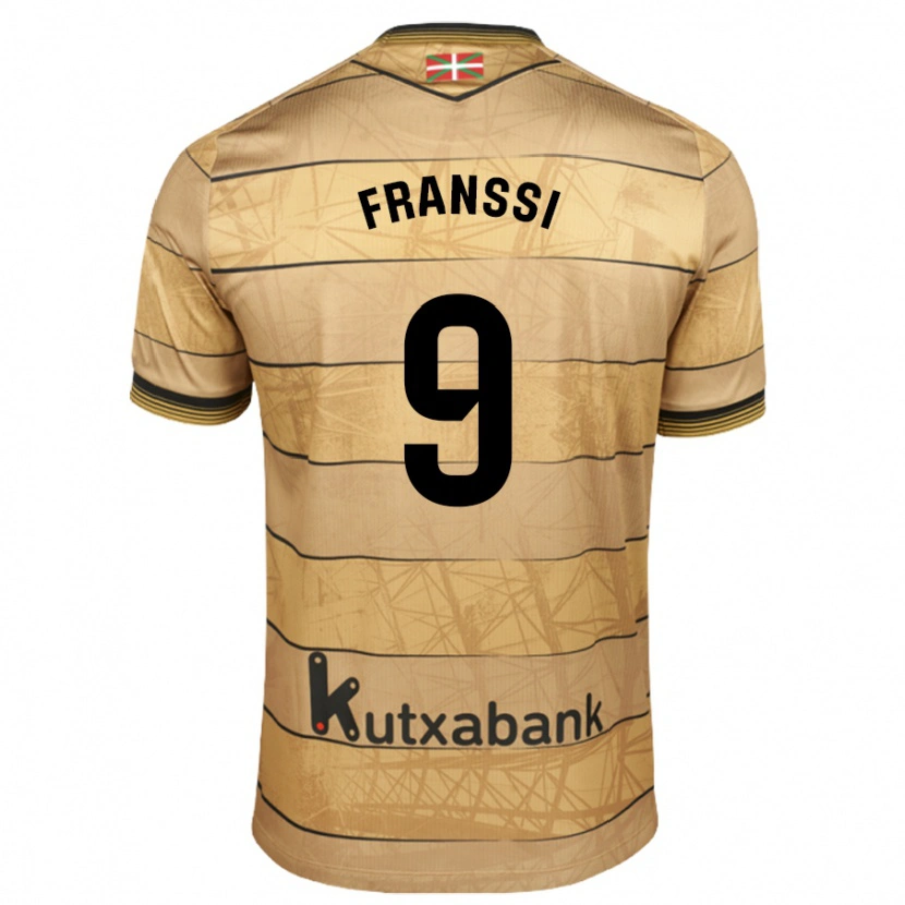 Danxen Mænd Sanni Franssi #9 Brun Udebane Spillertrøjer 2024/25 Trøje T-Shirt