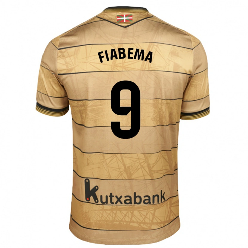 Danxen Mænd Bryan Fiabema #9 Brun Udebane Spillertrøjer 2024/25 Trøje T-Shirt