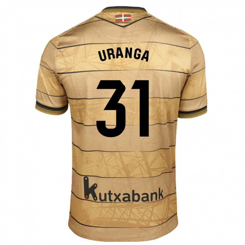 Danxen Mænd Haizea Uranga Agirre #31 Brun Udebane Spillertrøjer 2024/25 Trøje T-Shirt