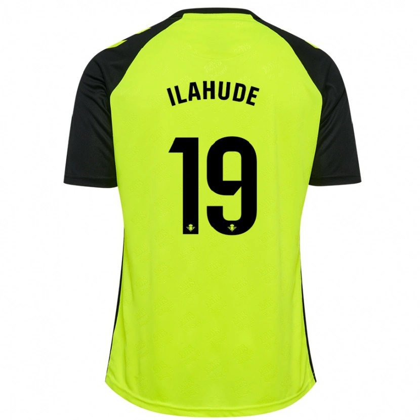 Danxen Mænd Destiny Ilahude #19 Fluorescerende Gul Sort Udebane Spillertrøjer 2024/25 Trøje T-Shirt