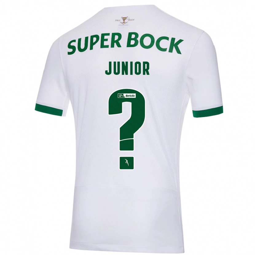 Danxen Mænd Marlon Junior #0 Hvid Grøn Udebane Spillertrøjer 2024/25 Trøje T-Shirt