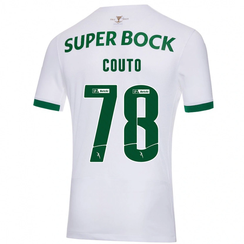 Danxen Mænd Mauro Couto #78 Hvid Grøn Udebane Spillertrøjer 2024/25 Trøje T-Shirt