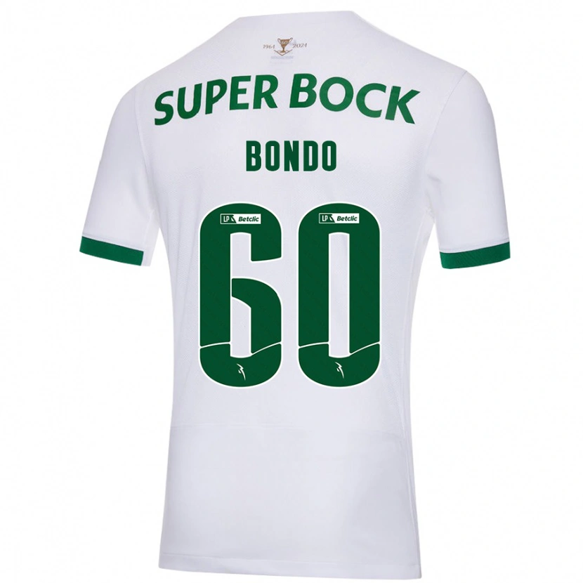 Danxen Mænd Pedro Bondo #60 Hvid Grøn Udebane Spillertrøjer 2024/25 Trøje T-Shirt