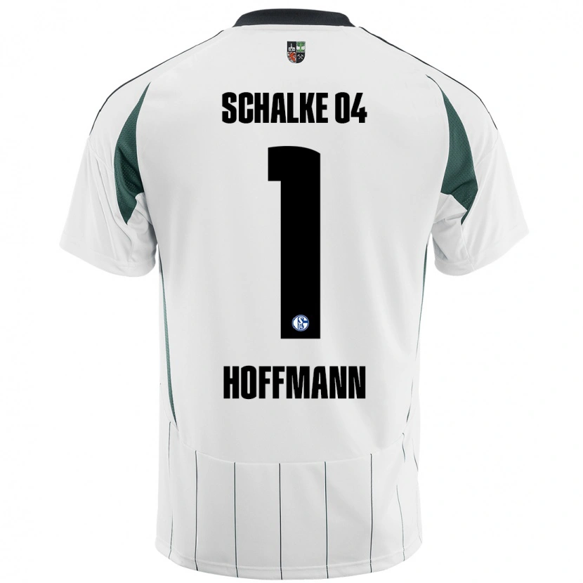 Danxen Mænd Ron-Thorben Hoffmann #1 Hvid Grøn Udebane Spillertrøjer 2024/25 Trøje T-Shirt
