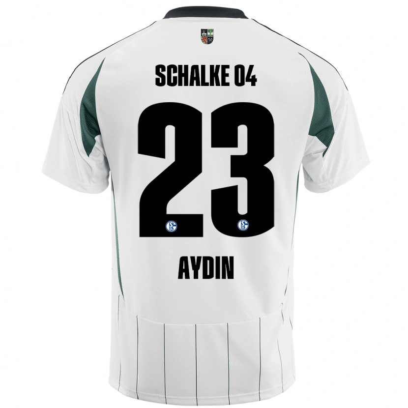 Danxen Mænd Mehmet Aydın #23 Hvid Grøn Udebane Spillertrøjer 2024/25 Trøje T-Shirt