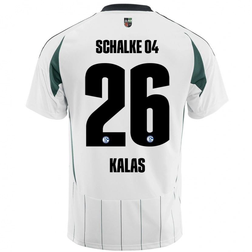 Danxen Mænd Tomas Kalas #26 Hvid Grøn Udebane Spillertrøjer 2024/25 Trøje T-Shirt