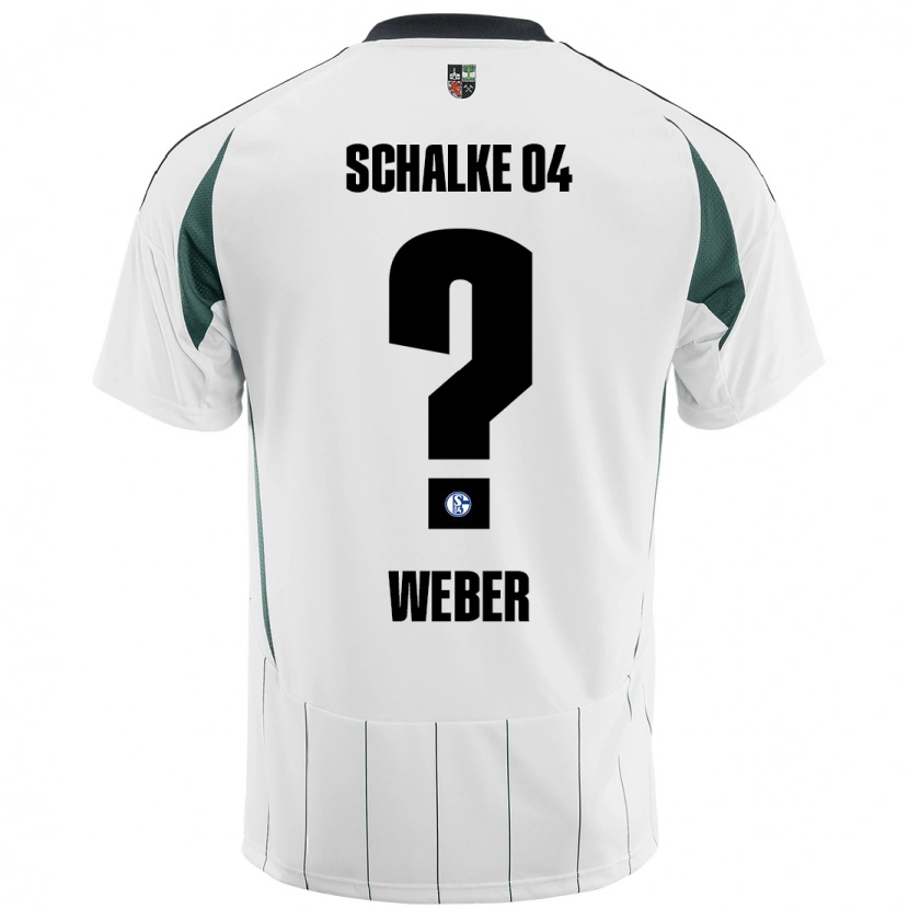Danxen Mænd Ben Weber #0 Hvid Grøn Udebane Spillertrøjer 2024/25 Trøje T-Shirt