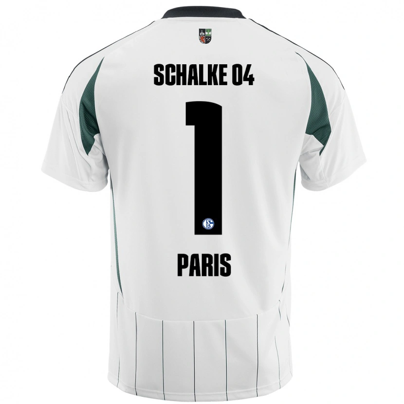 Danxen Mænd Julius Paris #1 Hvid Grøn Udebane Spillertrøjer 2024/25 Trøje T-Shirt